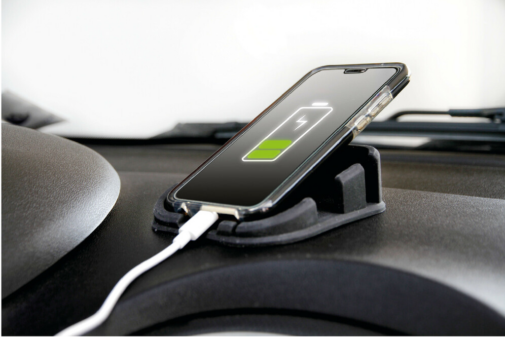 Covoraș telefon LAMP Phone-Mat organizator/suport auto din silicon 110x110mm