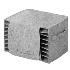 Organizator de farfurii pentru rulote ProPlus 761475V01, din fetru, pentru 10 farfurii