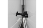 Zăvor de ușă pentru rulote și autorulote ProPlus 362622V02BK, mâner negru cu arc pentru fixarea ușii