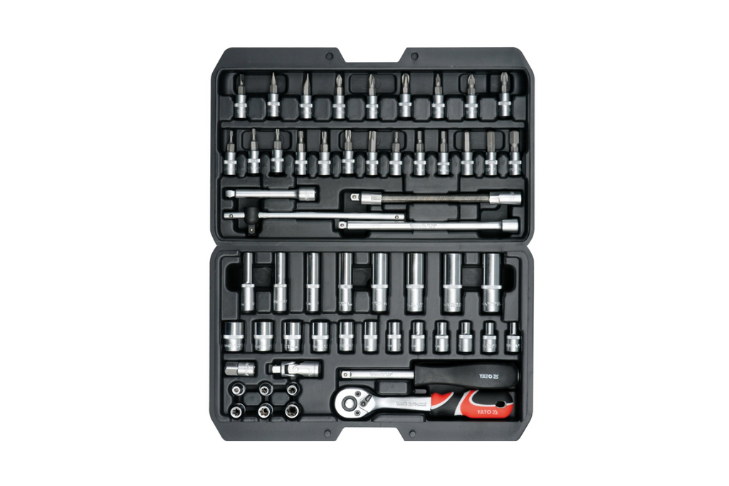 Set scule YATO YT-14501 1/4" 56 buc.
