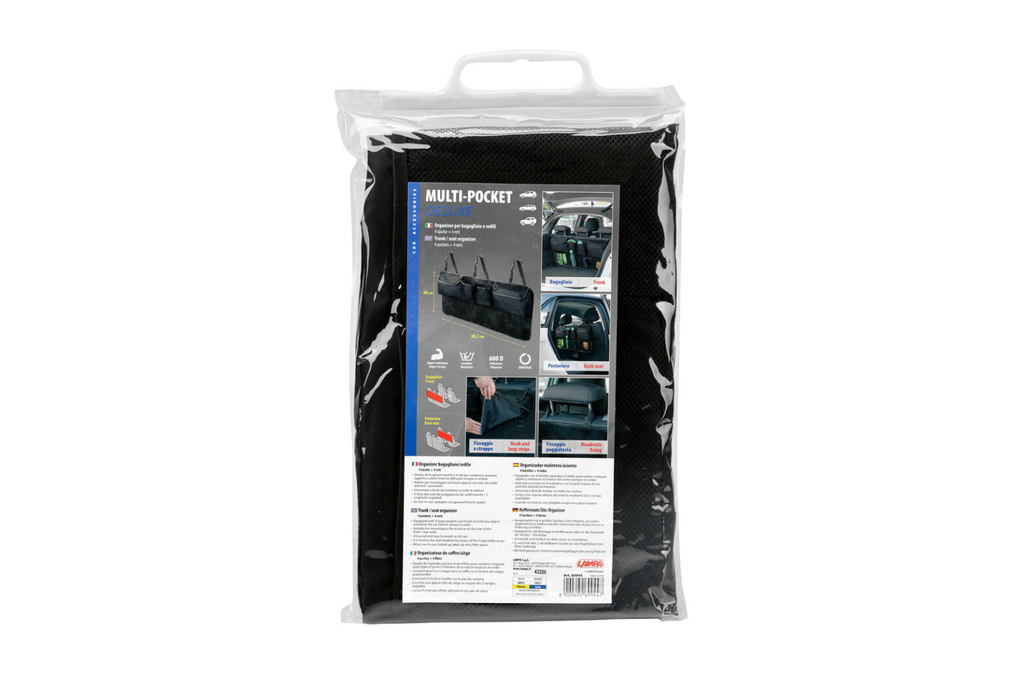 Organizator auto LAMP Multi-Pocket DeLuxe pentru portbagaj, spătarul scaunului 88x46cm