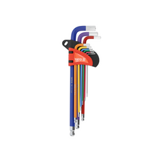 Set de nouă chei Allen YATO YT-05635, cap sferic, 1,5-10 mm