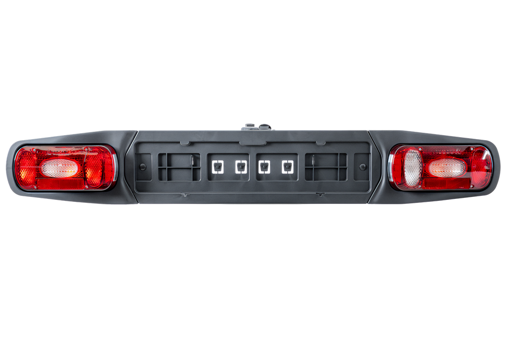 Platformă montată pe cârlig Inter Pack Re-Cargo + adaptor pentru transportul a 3 biciclete