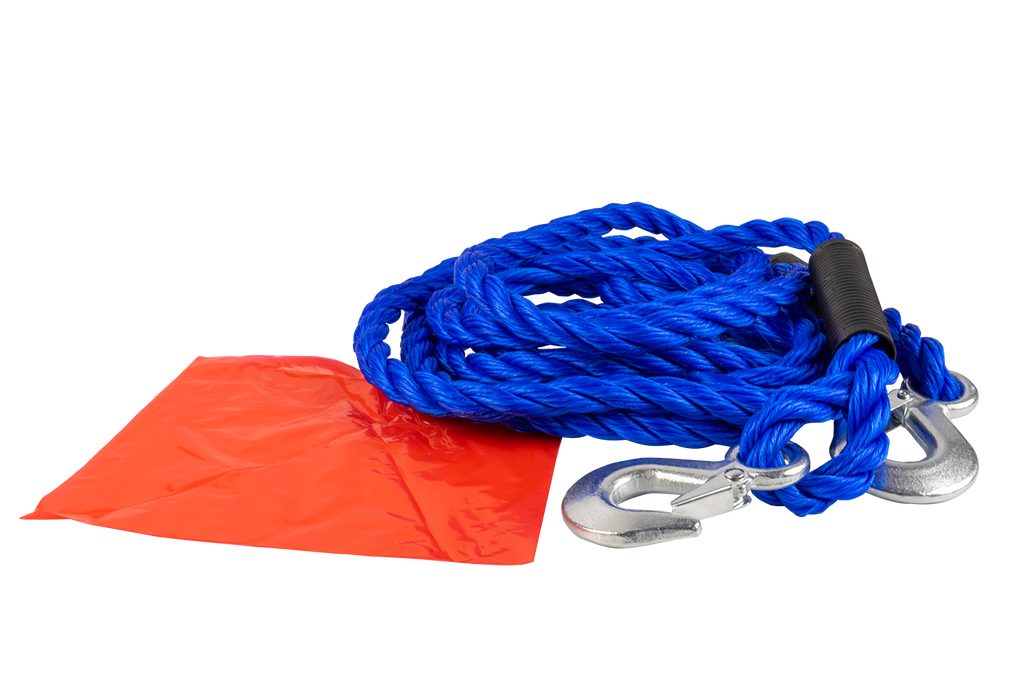 Cablu de remorcare cu cârlige LAMPA chingă de remorcare 4m/18mm/5t albastru