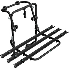 Suport de biciclete Padova 3 din oțel pentru hayon, pentru 3 biciclete (negru)