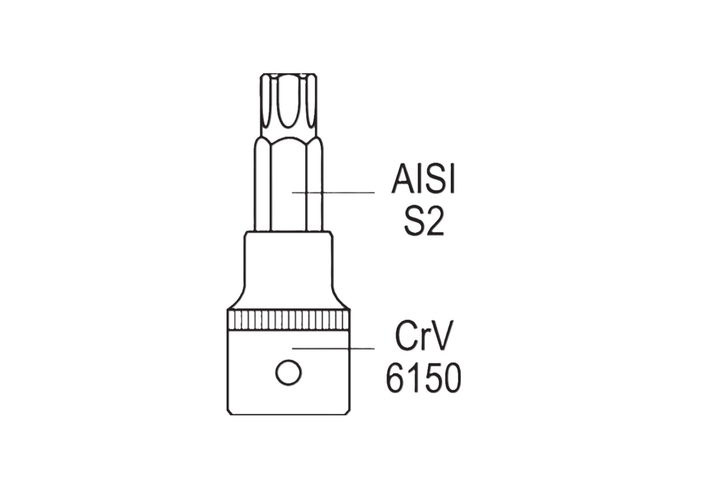 Set de douăsprezece chei TORX pe șină YATO YT-04331