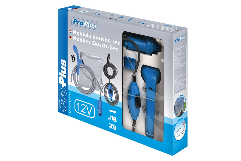 Duș portabil de călătorie ProPlus 770408 kit mobil pentru rulotă, remorcă și mașină 12V