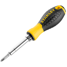 Șurubelniță STANLEY cu 6 capete, 3 biți / 6 vârfuri