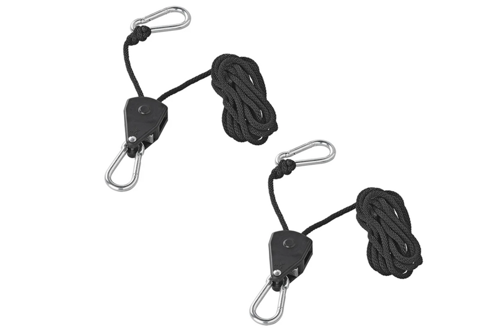 Set de două trolii cu cablu metalic ProPlus 320054, palan cu cablu metalic cu clichet, 2,5 m, 68 kg