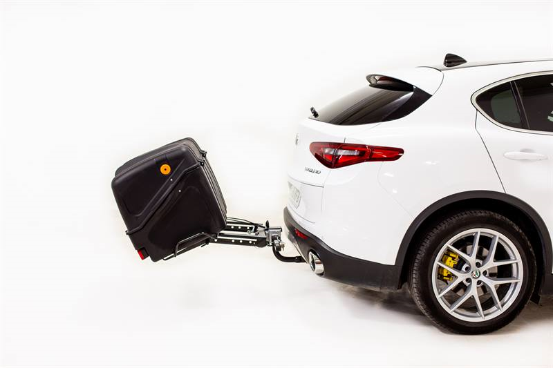 Towbox V1 Black Edition - cutie de bagaje montată pe bara de remorcare