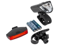 Set de lumini pentru bicicletă PROFEX 92618 Super Vision cu baterie (față și spate)