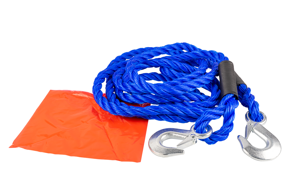 Cablu de remorcare cu cârlige LAMPA chingă de remorcare 4m/18mm/5t albastru