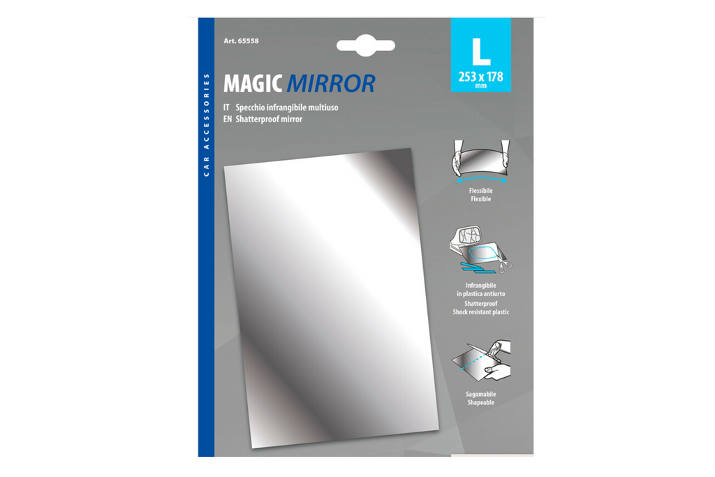 Oglindă autoadezivă LAMP Magic-Mirror L 253x178mm