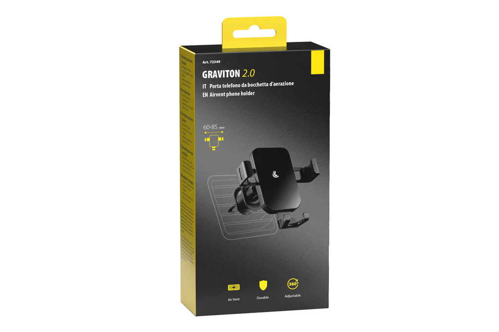 Suport telefon Graviton LAMP pentru orificiul de ventilație