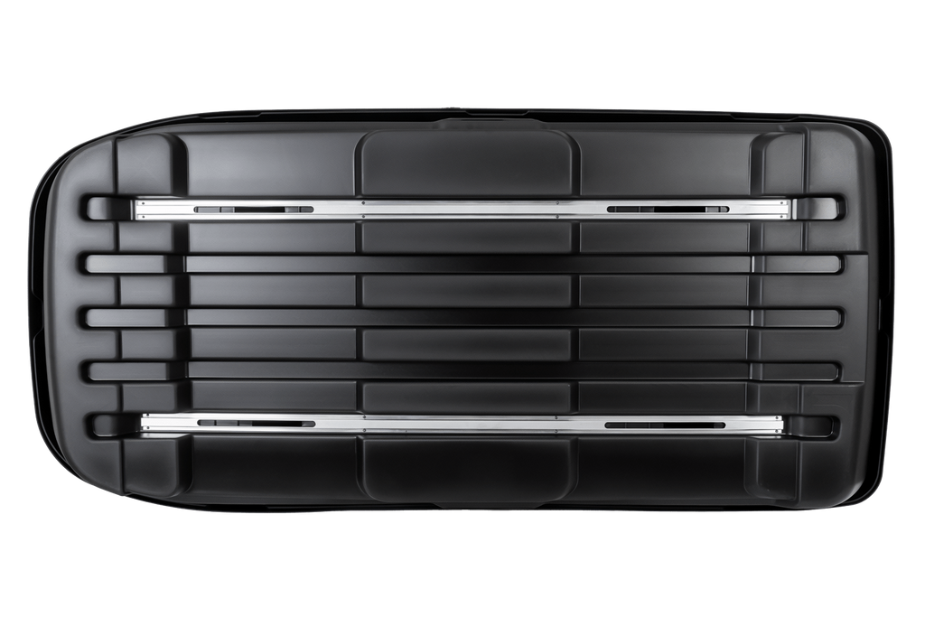 Cutie de portbagaj Inter Pack Monsun PRO M, negru metalizat