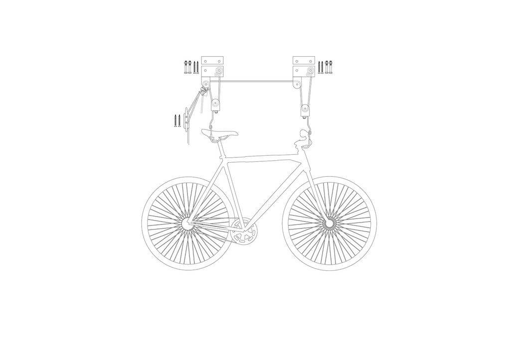 Suport de tavan ProPlus 730915V01 pentru scară de caiac și bicicletă, 57 kg