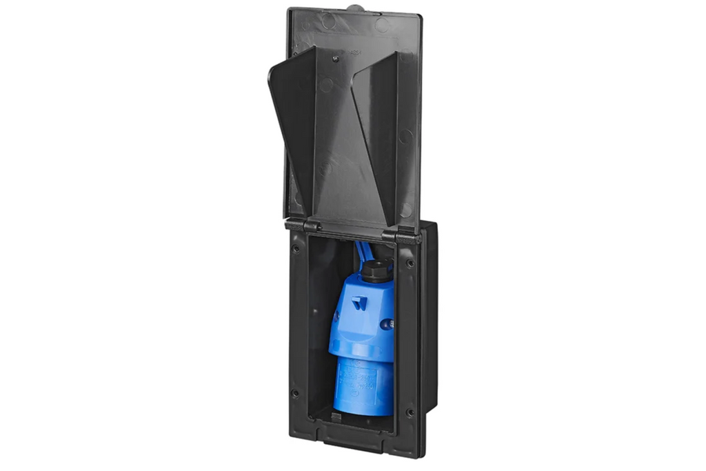 Priză de perete CEE ProPlus 373505BK, externă, 160×100mm, neagră