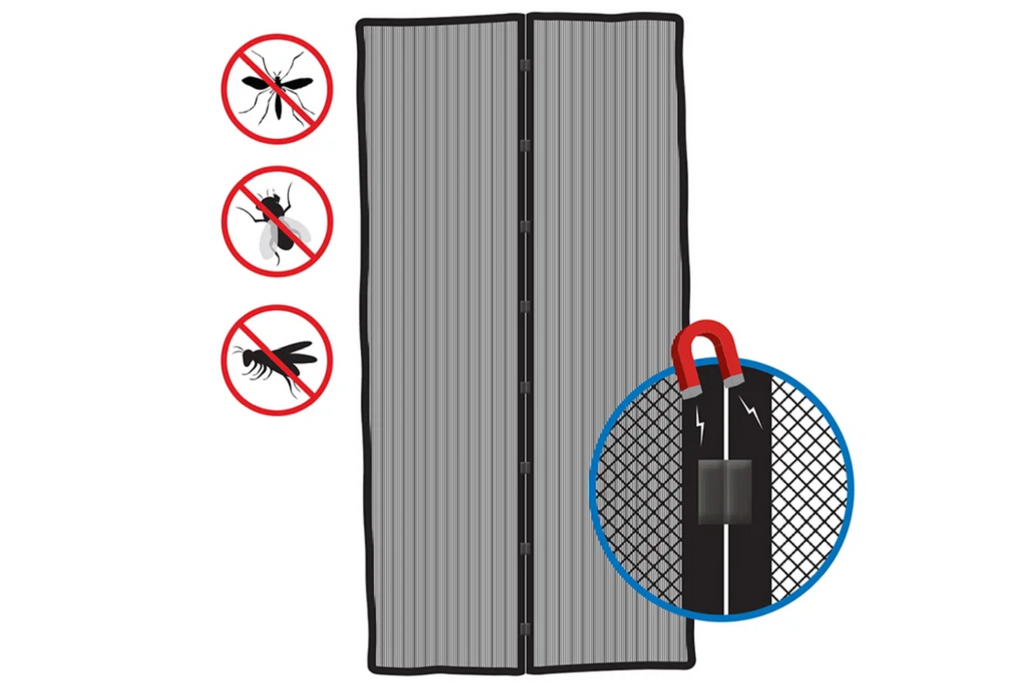 Plasă magnetică de țânțari pentru uși ProPlus plasă de protecție (2x) 210x50cm