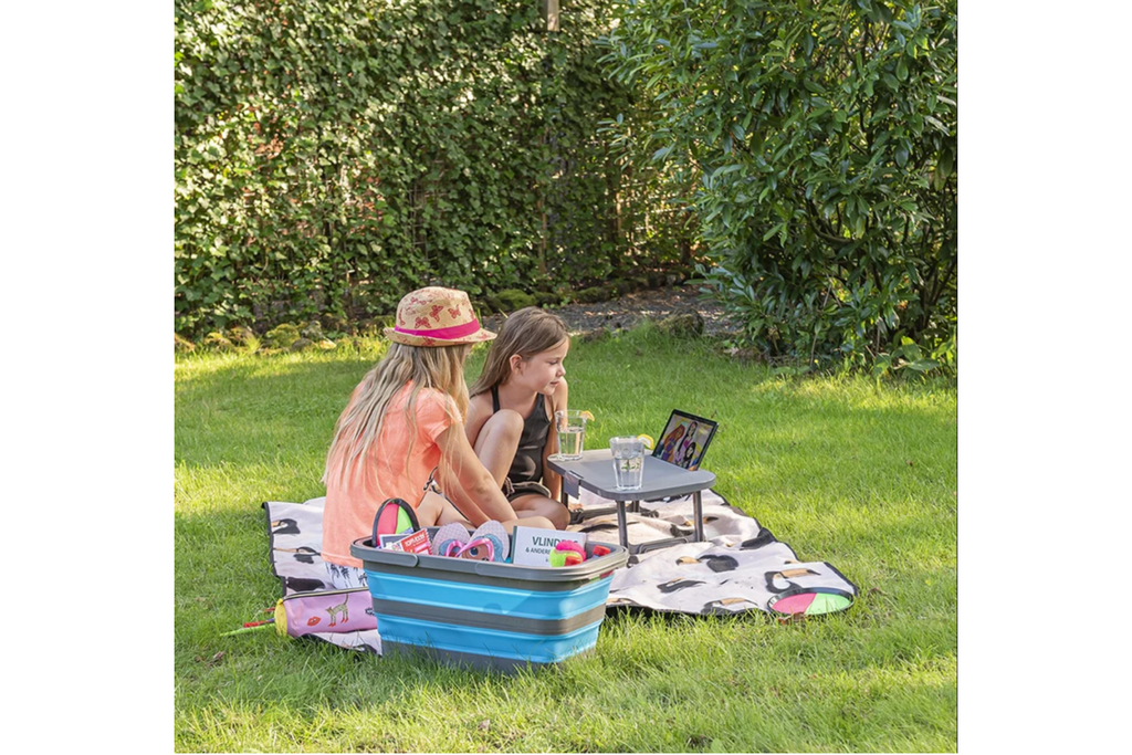 Coș de picnic cu capac ProPlus 370315 coș pliabil cu funcție de masă 20L