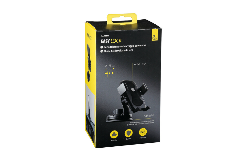 Suport de telefon LAMP Easy-Lock cu ventuză