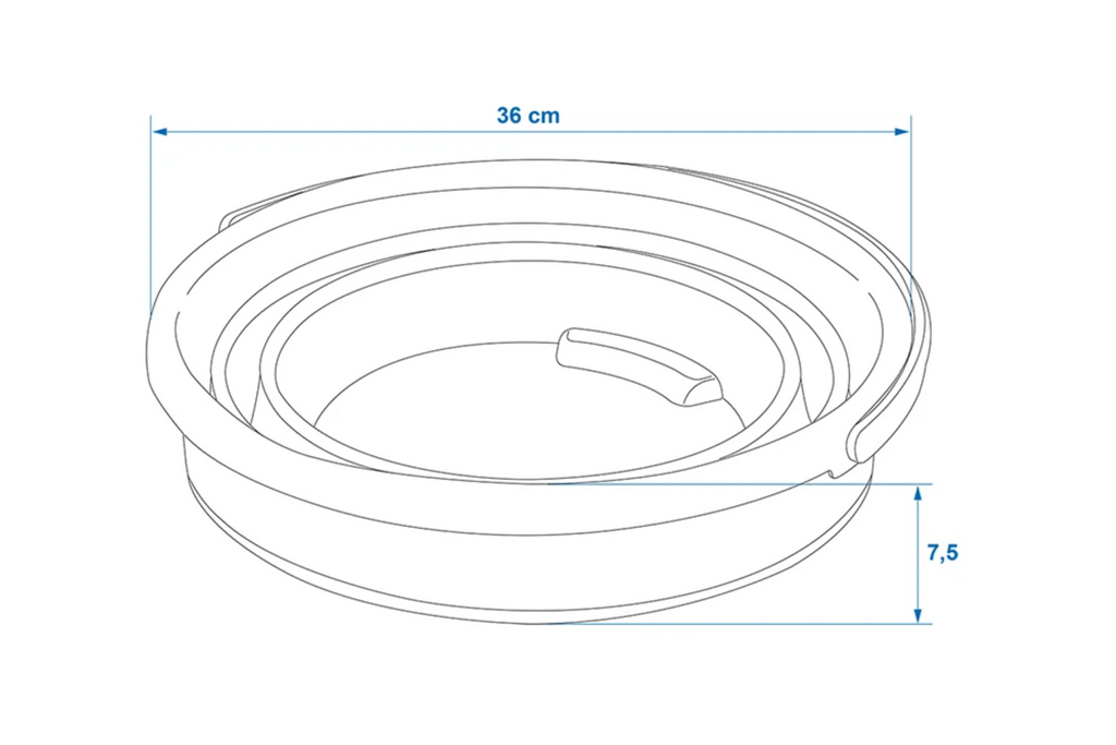 Găleată pliabilă de călătorie ProPlus 370307V01, bol din silicon, 15L