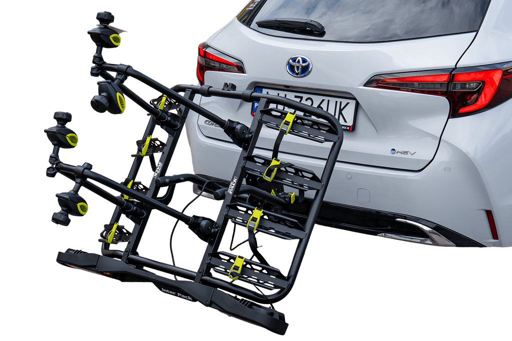 Suport de bicicletă Inter Pack Quattro cu 13 pini pentru bara de remorcare