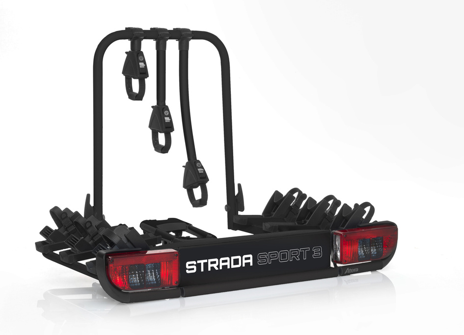 Atera Strada Sport M3 + adaptor pentru a 4-a bicicletă - suport pentru bara de remorcare pentru 4 biciclete (negru)