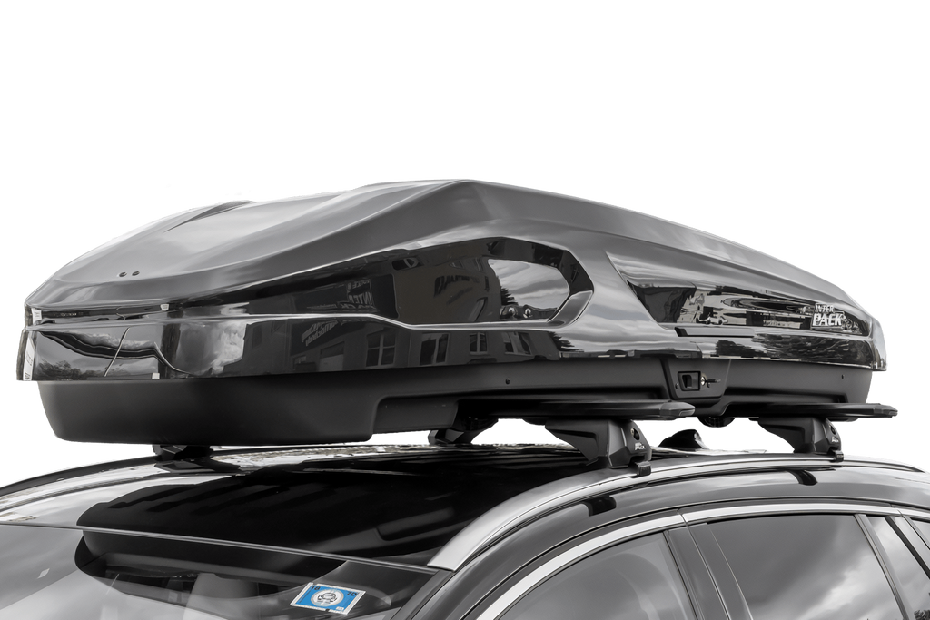 Cutie de portbagaj Inter Pack Monsun PRO L, negru metalizat