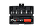 Set chei dinamometrice YATO 1/4" 5–25Nm, 11 bucăți