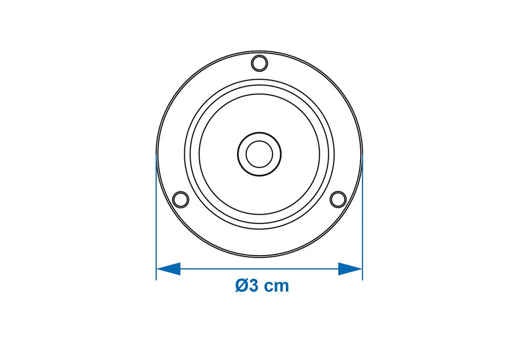 Nivelă rotundă ProPlus 341217, diametru 3 cm