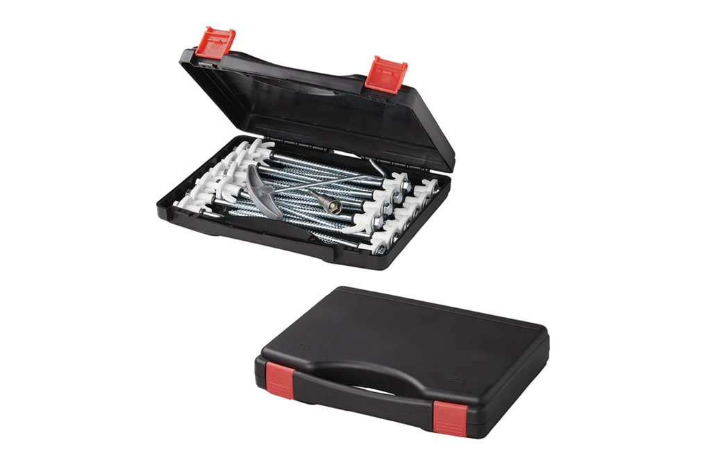 Set de cuie de cort cu înșurubare pentru cuie metalice ProPlus 365014 cu cârlig 20x20cm