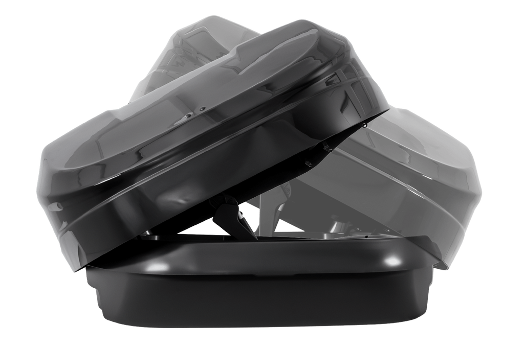 Cutie de portbagaj Inter Pack Monsun PRO L, negru metalizat