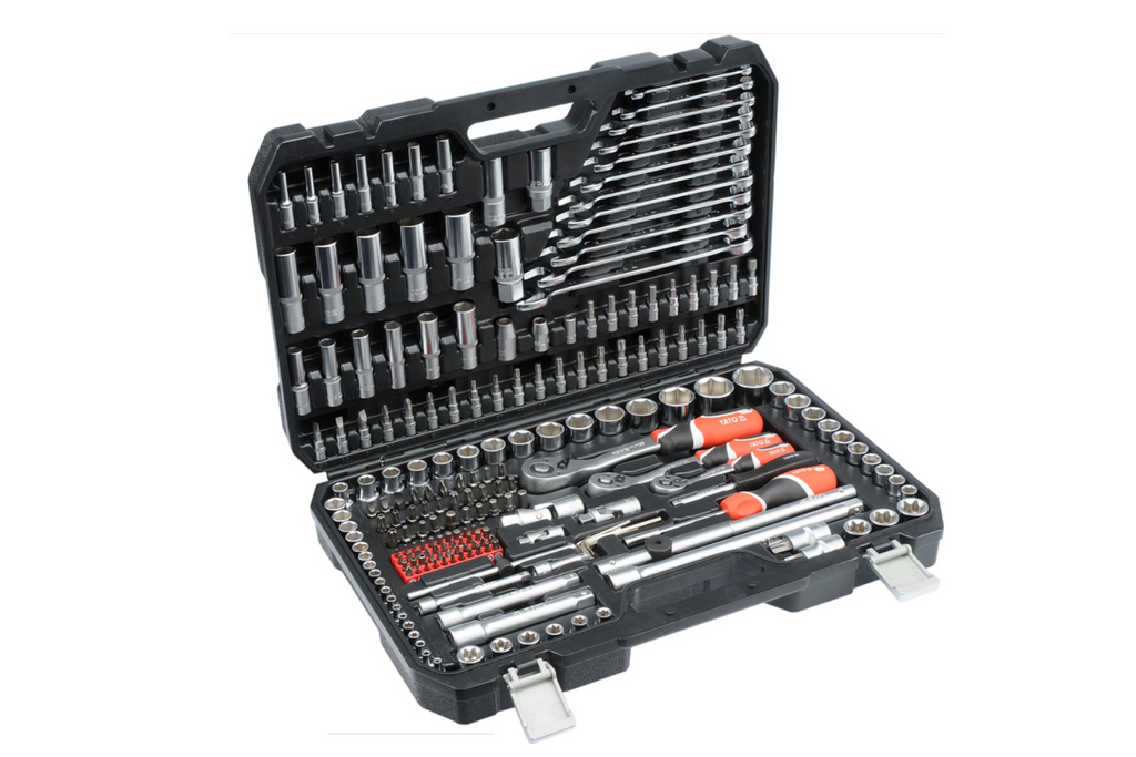 Set scule YATO YT-38841 1/2'' 3/8" 1/4" 216 buc.