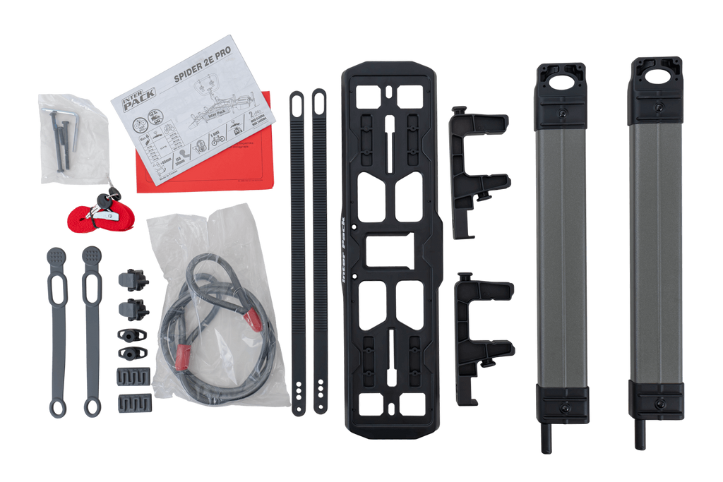 Inter Pack Spider 2E PRO - suport de biciclete montat pe bara de remorcare pentru 2 biciclete electrice