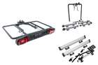 Platformă montată pe cârlig Inter Pack Re-Cargo + adaptor pentru transportul a 3 biciclete