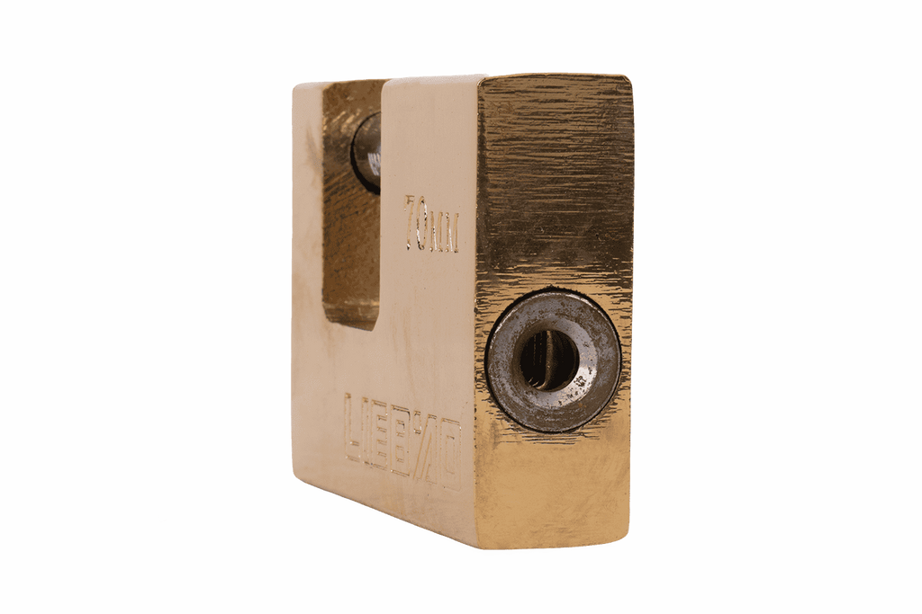 Lacăt din alamă 70mm HERMON, diametru ureche 10mm