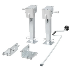 Set de două suporturi extensibile cu manivelă și montare ProPlus 361500 pentru remorcă platformă de 1000 kg 290-460 mm