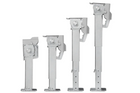 Set de două suporturi extensibile cu manivelă și montare ProPlus 361500 pentru remorcă platformă de 1000 kg 290-460 mm