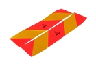 Autocolante, autocolante reflectorizante, HERMON scurte, plăcuțe de marcare pentru vehicule grele, 565x132mm, stânga+dreapta