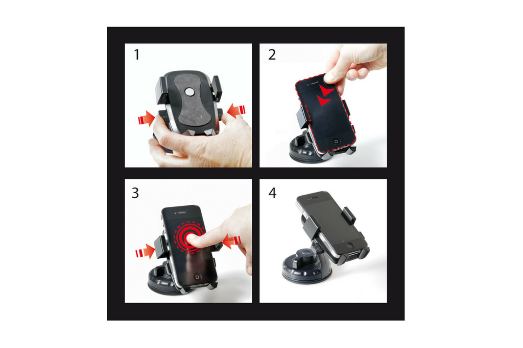 Suport de telefon LAMP Easy-Lock cu ventuză