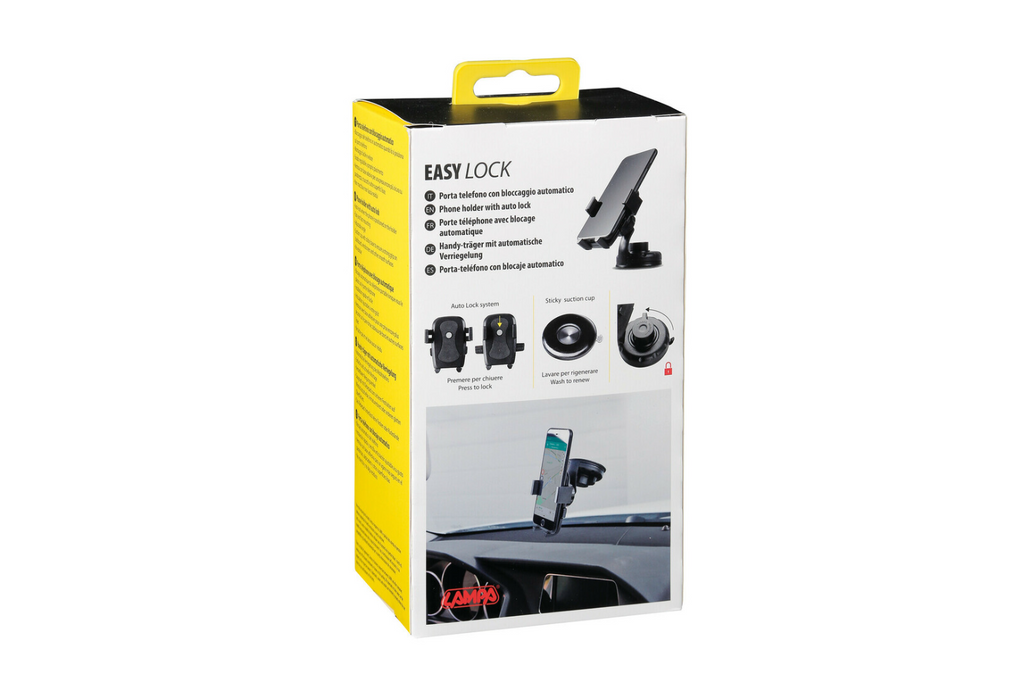 Suport de telefon LAMP Easy-Lock cu ventuză