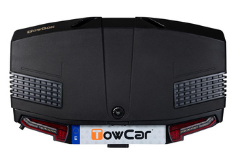 Towbox V3 ediție LED neagră - cutie de bagaje montată pe bara de remorcare