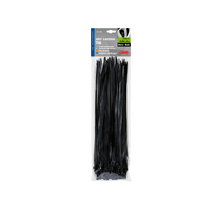 Cleme de cablu LAMPA 70038 cleme de cablu negre 30cm 100 buc.