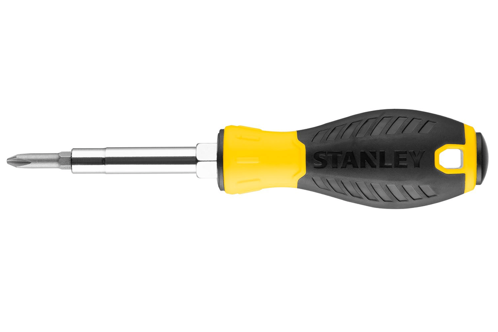 Șurubelniță STANLEY cu 6 capete, 3 biți / 6 vârfuri