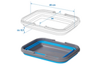 Bol pliabil de călătorie ProPlus 370303V01 bol din silicon 16L