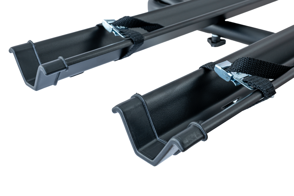 Suport biciclete Peruzzo Brennero 4x4 pentru roată de rezervă - suport pentru 2 biciclete cu șine (negru)