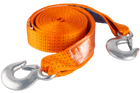 Frânghie de remorcare cu cârlige HERMON curea de remorcare 4,5m/50mm/5t portocalie