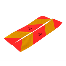 Autocolante, autocolante reflectorizante, HERMON scurte, plăcuțe de marcare pentru vehicule grele, 565x132mm, stânga+dreapta
