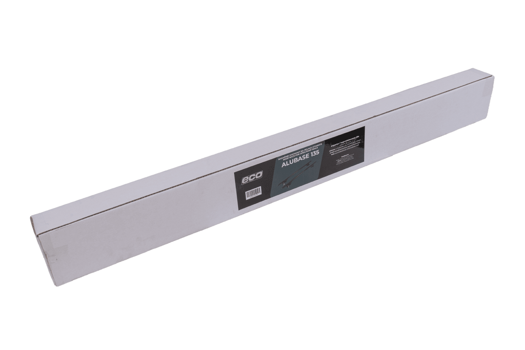 Bară de plafon Eco Alubase 135 - portbagaj universal din aluminiu pentru șine deschise (negru)