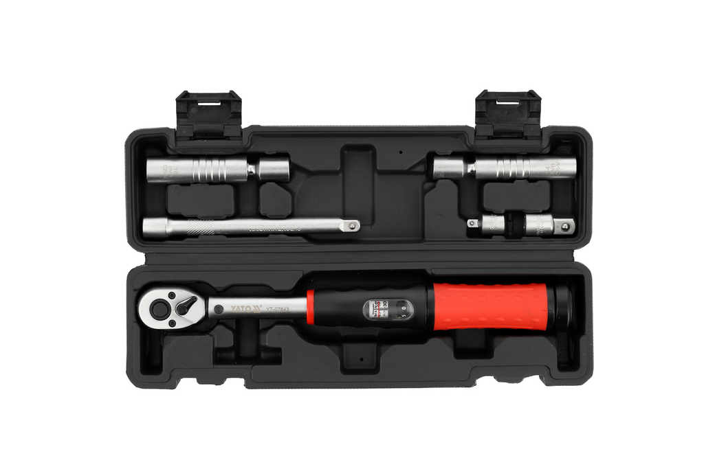 Set chei dinamometrice YATO 3/8" 10–60Nm, 6 piese, pentru înlocuirea bujiei